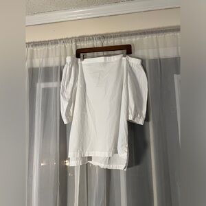 Lauren Ralph Lauren Green Label Womens Sz XL White Cotton Off Shoulder Blouse